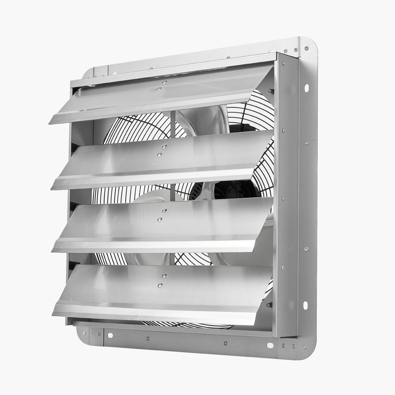 18 Inch Shutter Exhaust Fan Wall Mounted Ventilation Fan Silver_voghion.com